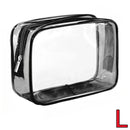 Transparent Cosmetic Bag PVC Women Zipper Clear Makeup Bags Beauty Case Travel Make Up Organizer Storage Bath Toiletry Wash Bag