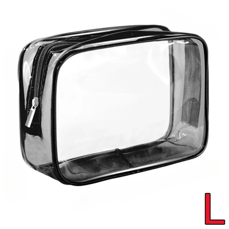 Transparent Cosmetic Bag PVC Women Zipper Clear Makeup Bags Beauty Case Travel Make Up Organizer Storage Bath Toiletry Wash Bag