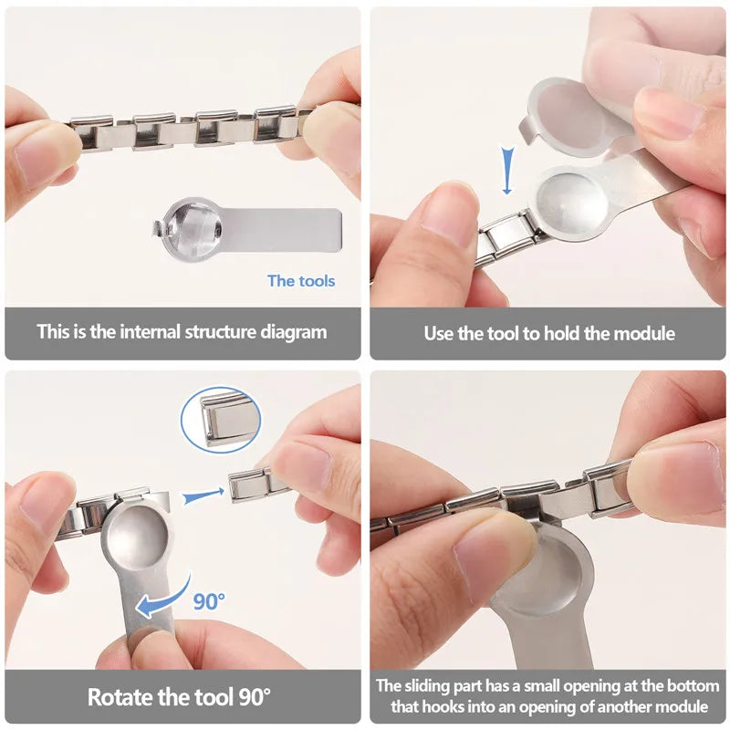 3D Charm Bracelet Rabbit Sun Flower Moont Italian Charm Links Fit 9mm Bracelet Stainless Steel Jewelry DIY Making Birthday Gift