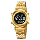 SKMEI 2139 Steel Muslim Azan Digital Watch Mens Back Light Waterproof  Wristwatch Prayer Qibla Compass Alarm Clock watch 1861
