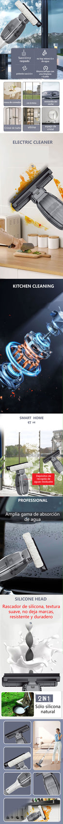 Electric glass cleaner, electric window cleaner, comes with 90-105cm telescopic extension Post