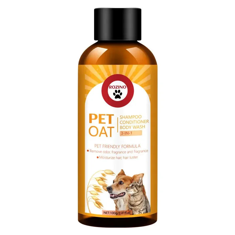 100ml Cats Shampoo Body Wash Dogs Conditioner 3 in 1 Bacteria Mites Deodorant Long Lasting Fragrance Pet Cleaning Products