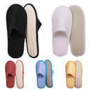 1Pair Disposable Slippers Flip Flop Shoes Guest Slippers Soild Color Non-slip Four Seasons Home Hotel Slippers Closed Toe Shoes