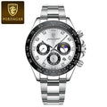 POEDAGAR Luxury Watch For Men High Quality Luminous Waterproof Chronograph Men's Watch Stainless Steel Men Quartz Watches Reloj