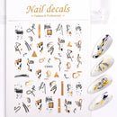 1 Pc Nail Strip Stickers Black/Gold/Rose Gold/Silver Metal Strip Tape Nail Art Adhesive DIY Foil Tips Nail Sticker Decals NK11