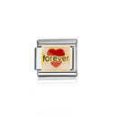 New Fashion Love Beauty Peace Girl Key Happy Forever Dad Italian Links Bracelet Stainless Steel Jewelry Diy Making