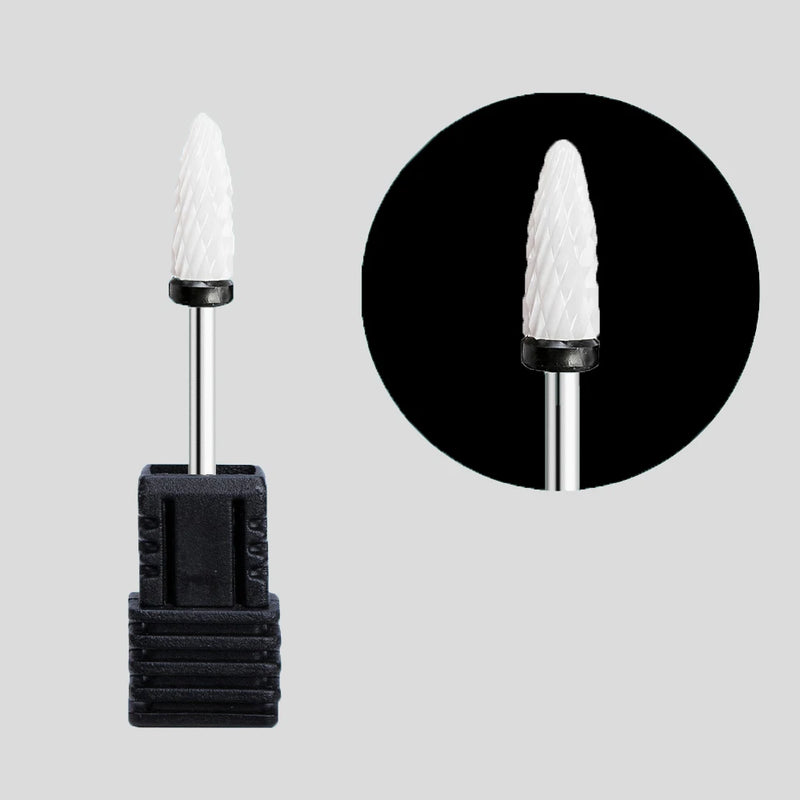Nail Drill Bits Main Manicure Head To Nails Ceramic Cutter Nail Accessories Equipment Nail Bits for Electric Drill