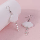 Aihua Acrylic Rain Clouds Earrings Long Tassel Rain Star Pendant Earrings Handmade Cute Cloud Earrings New In Jewelry Gifts