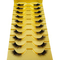 Half Lashes Natural Look Wispy 10 Pairs Cat Eye Lashes 3D False Eyelashes Fluffy Soft 15MM Short Faux Mink Lashes