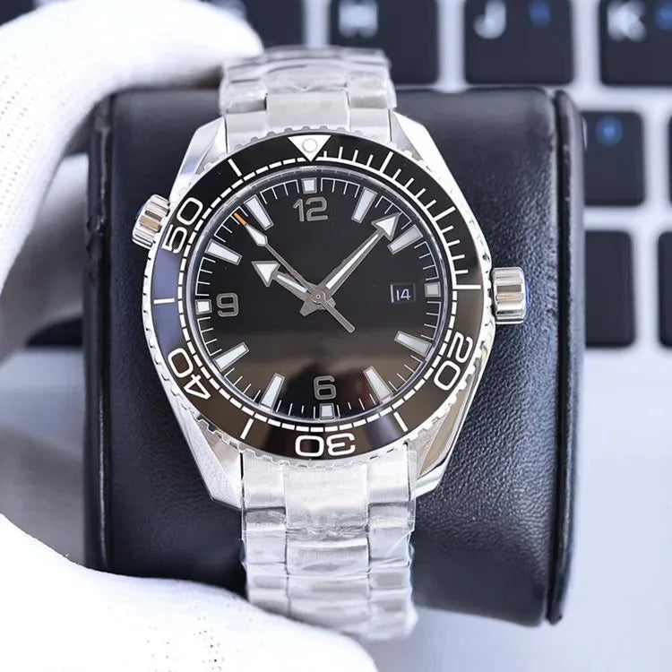 2025 NEW Luxury old brand 007 ceramic ring series men's watch fully automatic mechanical watch multi-function waterproof unisex