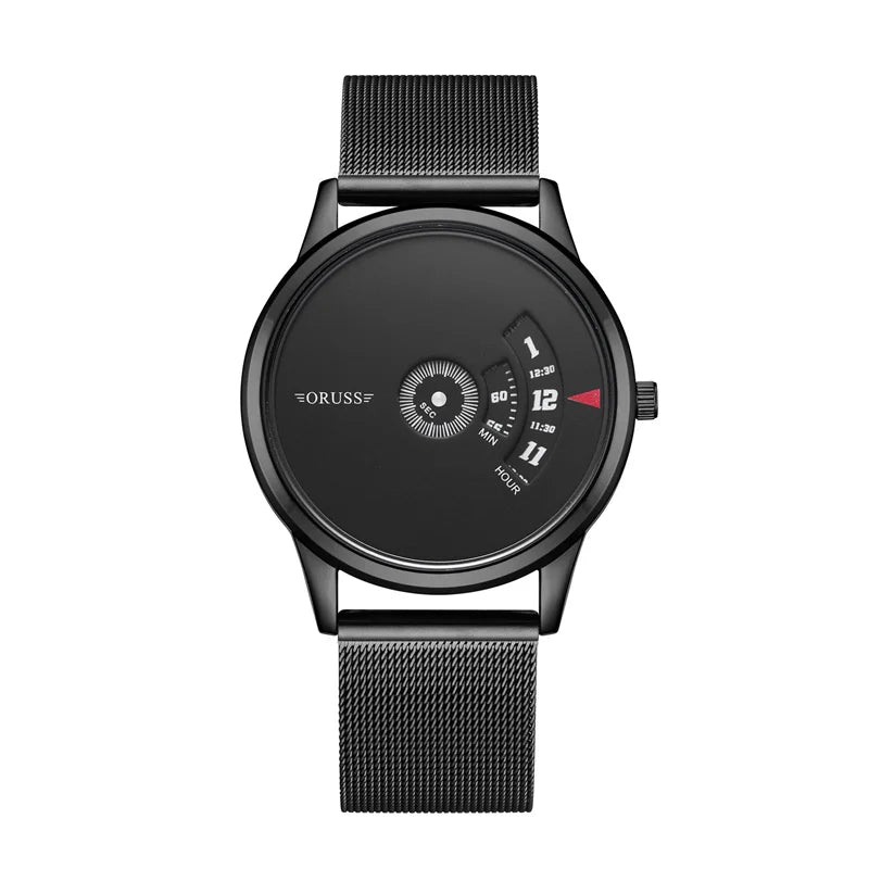 Automatic Movement Watch Men's Net With Authentic Waterproof Brand Steel Watch Black Technology Watch