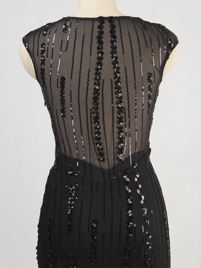 Sexy black maxi summer sequin dress women elegant luxury birthday prom wedding party dress ladies long evening dresses vestidos