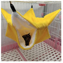 Pet Double-layer Plush  Hammock Warm Hamster Hanging Bed  Ferret Hanging Bed for Cat Rodents Hammock for Hamster Pets Supplies