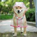 Customizable Transparent Dog Raincoat