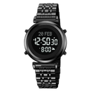 SKMEI 2139 Steel Muslim Azan Digital Watch Mens Back Light Waterproof  Wristwatch Prayer Qibla Compass Alarm Clock watch 1861