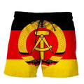 3D Print Germany National Emblem Flag Beach Shorts For Men Casual Seaside Swim Trunks Beachwear Kids Quick Dry Swim Shorts Homme