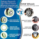 8PCS/Set Suitcase Parts Axles Travel Luggage Caster Shoes Silicone with Silent Sound Luggage Wheels Protector Reduce Noise.-zmt