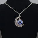 Vintage Türkiye Blue Eye Pendant Necklace Women's Earrings Blue Medusa Devil's Eye Party Lucky Earrings Fashion Jewelry Set Gift