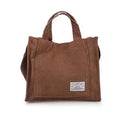 New Minimalist Corduroy Small Square Handbag Fashionable And Trendy Women's Shoulder Bag Versatile Handbag
