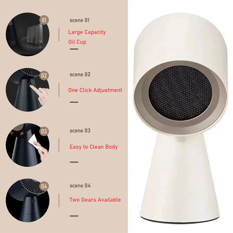 Mini Desktop Cooker Hood Indoor Portable Movable Barbecue Hot Pot Oil Fume Decomposition Purifier Low Noise Strong Suction