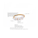 Yhpup Natural Freshwater Pearls Gold Color Stainless Steel Waterproof Thin Index Finger Ring for Women PVD Plated Charm Jewelry