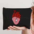 Anatomy Medical Nursing Student Nurse Doctor Flower Stethoscope Brain Canvas Cosmetic Makeup Toilet Bag Pencil Case Zipper Pouch