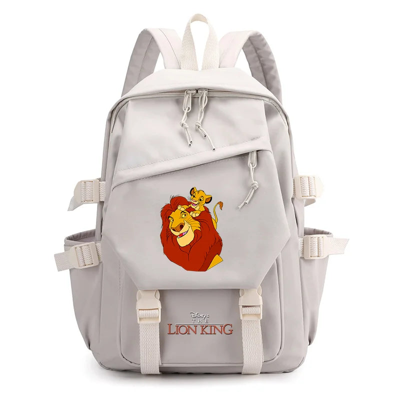 Disney The Lion King Simba Boys Girls Kids School Book Bags Women Bagpack Teenagers Travel Backpack Mochila Escolar