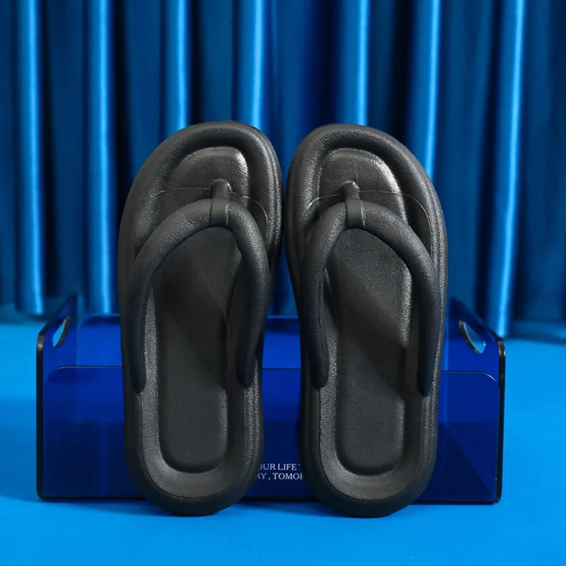 Non-slip Women's Slippers High Quality Candy Colors EVA Bathroom Slippers Cute Soft Couple Sandals Summer