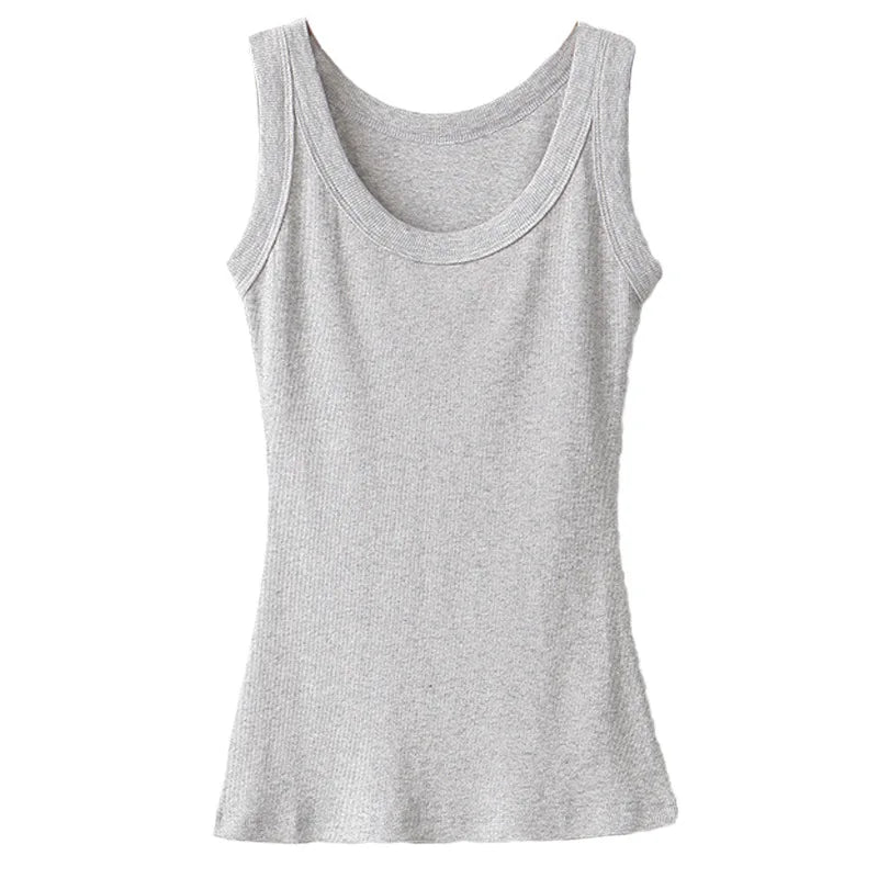 Women Clothing Sleeveless Summer Tops For Woman Cottton Casual Women T-shirts O-NECK Tank for girls Solid Clothes for Lady