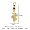 Fashion Cat Horseshoe Copper CZ Cycling Charm Wholesale Bear Butterfly Racket Pendant For Bracelet Necklace Making