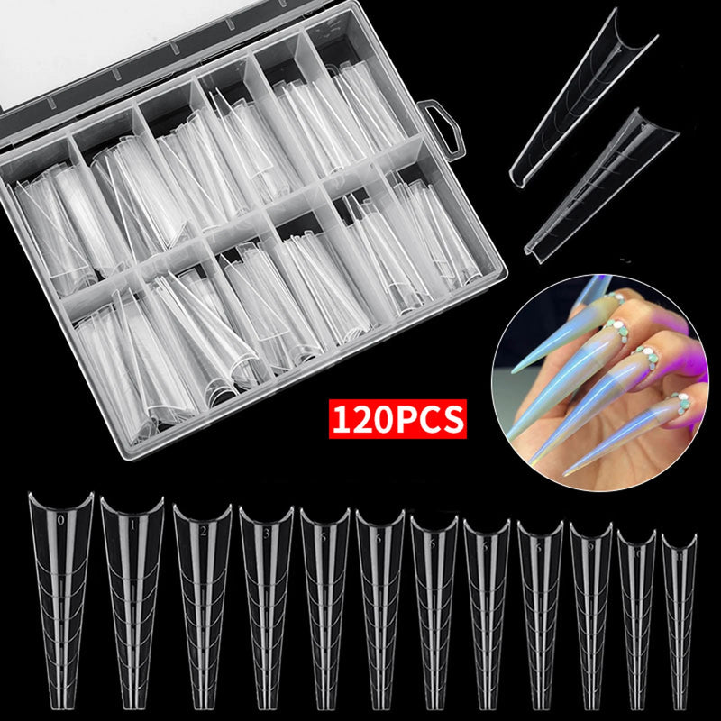 Extension False Nails Art Tips Acrylic Fake Finger Gel Polish Mold Sculpted Full Cover Press on Nails Manicures Accessories Tool