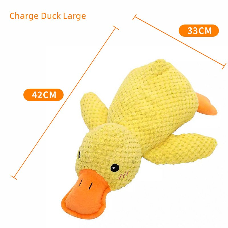 Sound Self-Hi Relieving Boredom Yellow Duck Big Dog Bite-Resistant Toys
