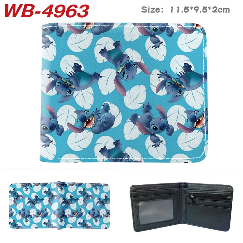 Miniso Cartoon Stitch Wallet Short Purse with Coin Pocket