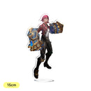 Anime Arcane League of Legends Jinx Vi Acrylic Acrylic Stand Cosplay Model Plate Desk Decor Standing Sign Prop Fans