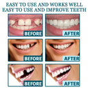 طقم أسنان قابل للتعديل، قشرة ابتسامة فورية، طقم أسنان مبيض، تقويم أسنان طبيعي محمول، يزين الفجوات بين الأسنان