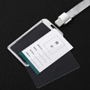 Women Men Bank Credit Card ID Holder Aluminium Alloy Business Card Case Work Card Badge Lanyard Holder Protector Cover