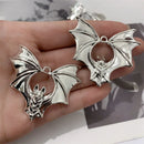 2pcs 43*48 Gothic 2023 New Design Zinc Alloy Bat Pendants Punk Biker Animal Jewelry Accessories DIY Handmade Jewelry Making