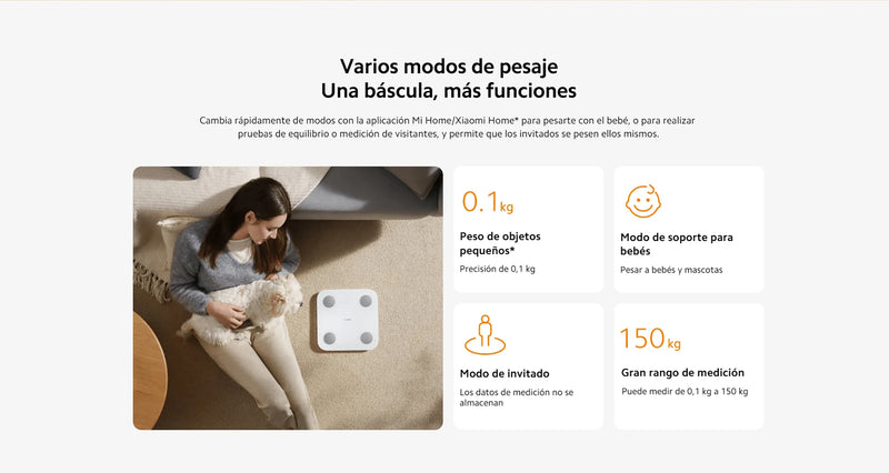 Báscula oficial Xiaomi Body Composition Scale S400, 25 indicadores de salud, medición de impedancia bioeléctrica de doble frecuencia