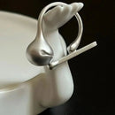 Creative Design Decompression Movable Knock Knock Anxiety Ring for Men Women Cute Stress Relief Fidget Ring Fashion Jewelry Gift