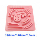 Surgical Suture Lifelike Training Skin Operate Suture Practice Model Training Pad Needle Scissors Tool Kit Teaching