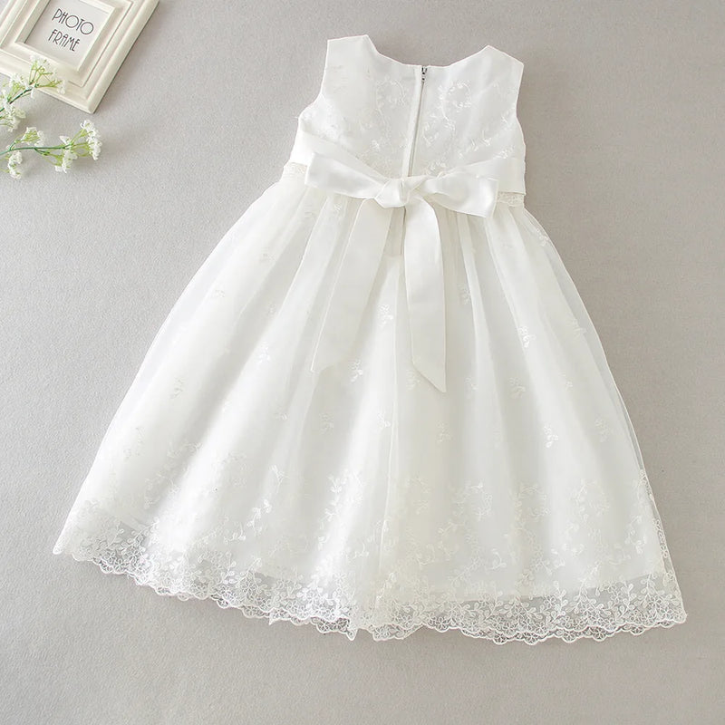 European and American Extended Baptismal Extra Christening Gown Baby Party Dress Baby Girl Dress Vestidos Para Navidad De Bebes