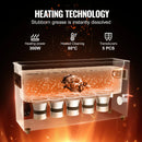 Limpiador ultrasónico VEVOR 2/3/6/10/15/30L 300W 40kHz digital con temporizador y calentador, con cesta para piezas de armas y balas.