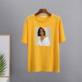 Hirsionsan Aesthetic Figures T Shirts for Women Summer Simple Soft Cotton Basic Tops Female Oversized Korean Short Sleeve Tees