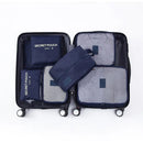 7/piece Travel Storage Bag Waterproof Organizing Clothes Travel Essentials Travelling Accesories Packing Multifunction Set Pouch