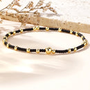 1pc Beach Vocation Themed Mixed Color Design 18K Gold Plated Copper & Bead Bracelet Cute & Luck For Festival Jewelry Gift