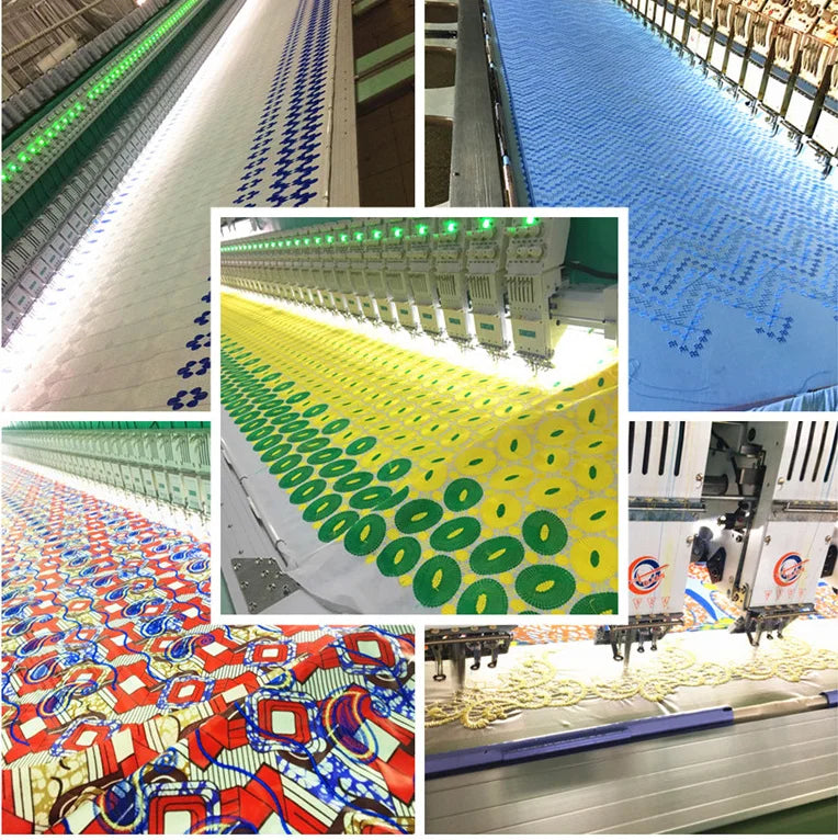 Latest African Sequins Lace Fabric 2024 High Quality Lace Embroidery Beaded Mesh Fabric 5 Yards For Women Wedding Party Dress