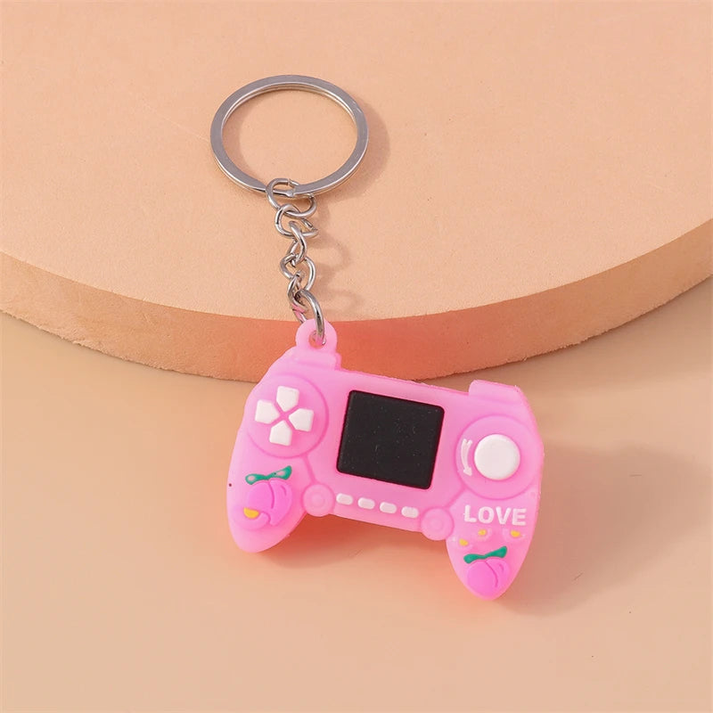 Cute Game Machine Keychains Resin Game Console Charms Keyrings Souvenir Gifts for Women Men Handbag Pendants Key Chains