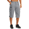 MAGCOMSEN Summer Men's Shorts Quick-drying Lightweight with 7 Pockets Waterproof 3/4 Shorts for Fishing Hiking