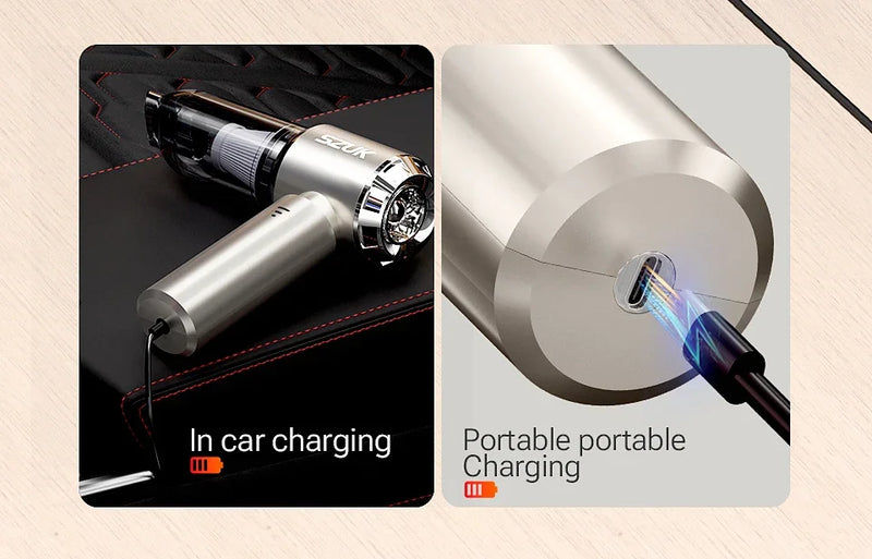 SZUK Car Vacuum Cleaner 985000PA Handheld Wireless Powerful Portable Vacuum Cleaner Home Appliance Cleaning Machine Car Cleaner