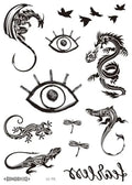 Face Tattoo Bull Head Face Sticker Neck Hand Back Cool Design Sexy Body Art Waterproof Temporary Tattoo Sticker for Man Woman